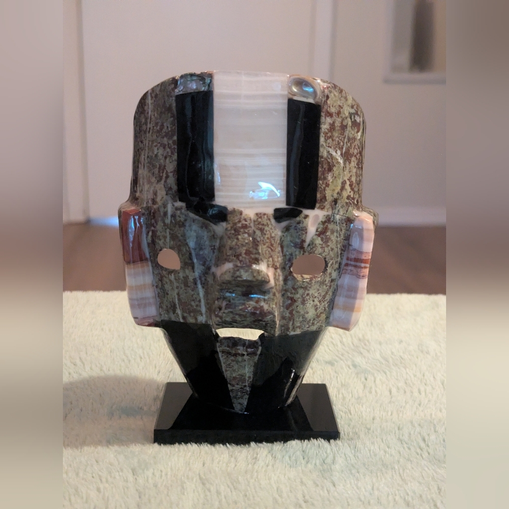 Aztec Semi-precious Stone Mosaic Mask